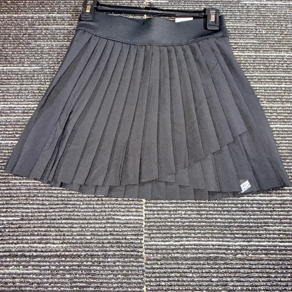 Justice JSport Pleated Skirt Girls L 12/14 New Black Built-in Short Tech Pocket